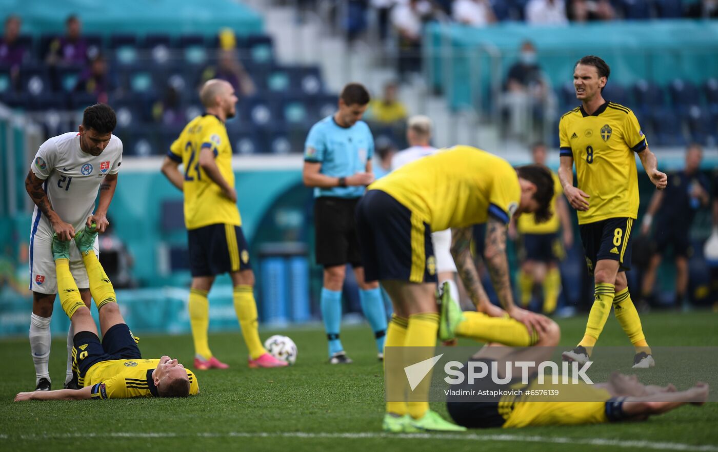 Russia Soccer Euro 2020 Sweden - Slovakia