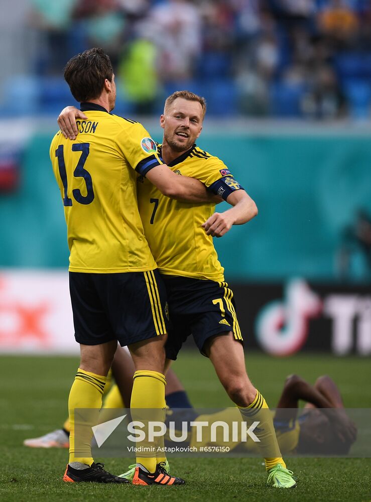Russia Soccer Euro 2020 Sweden - Slovakia