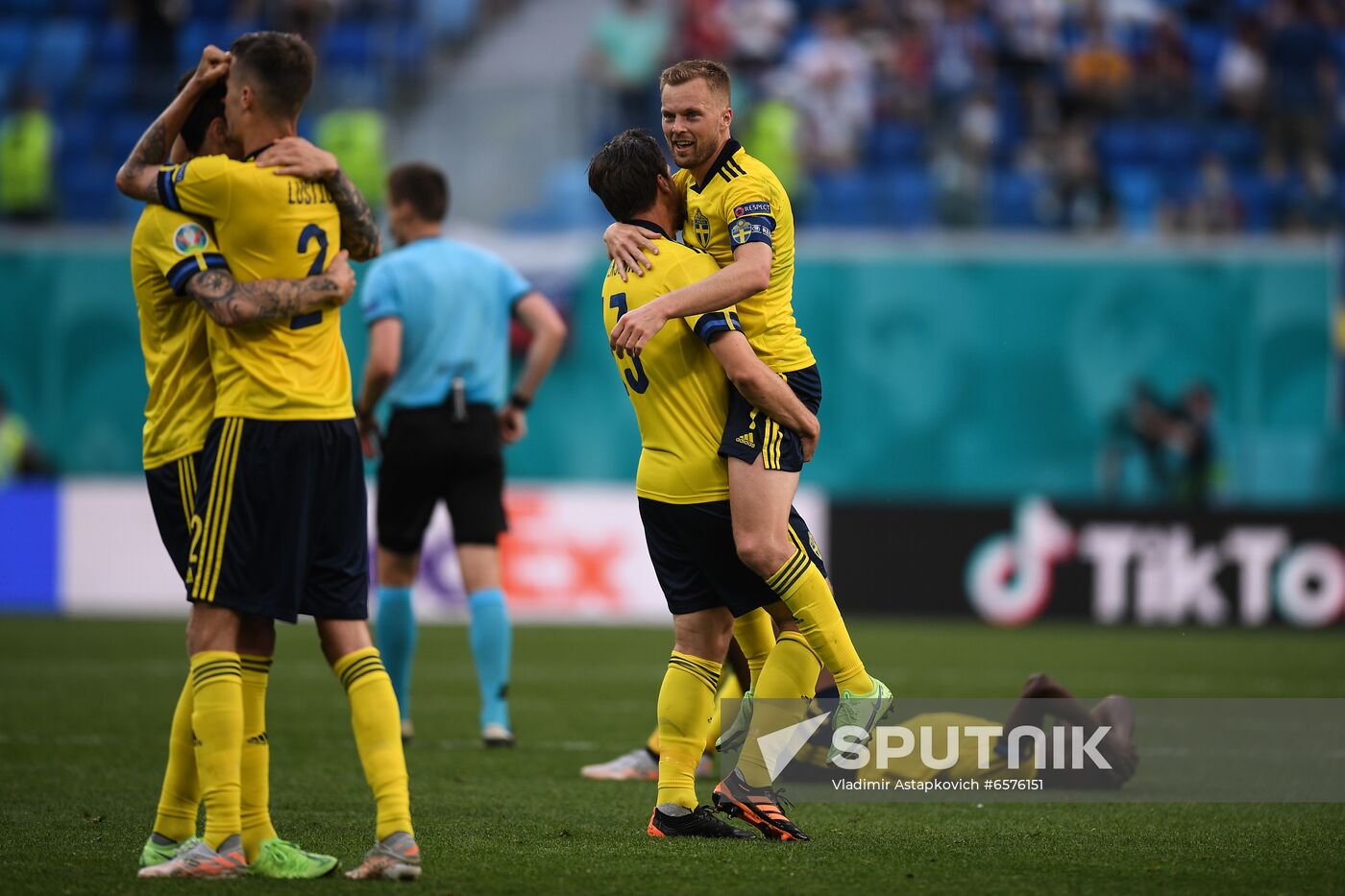 Russia Soccer Euro 2020 Sweden - Slovakia