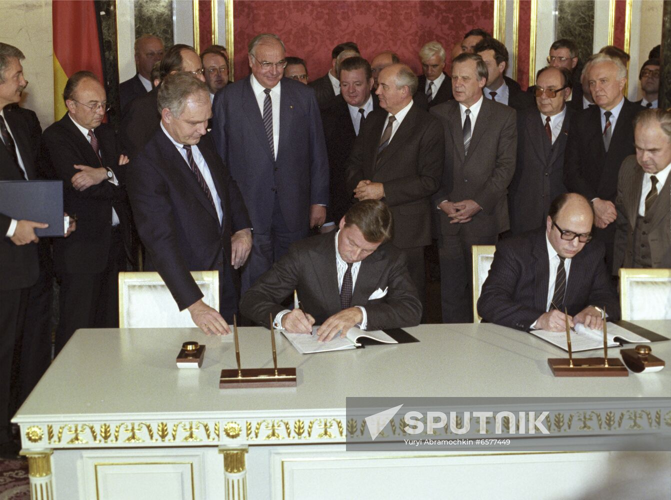 German Chancellor Helmut Kohl's visit to USSR