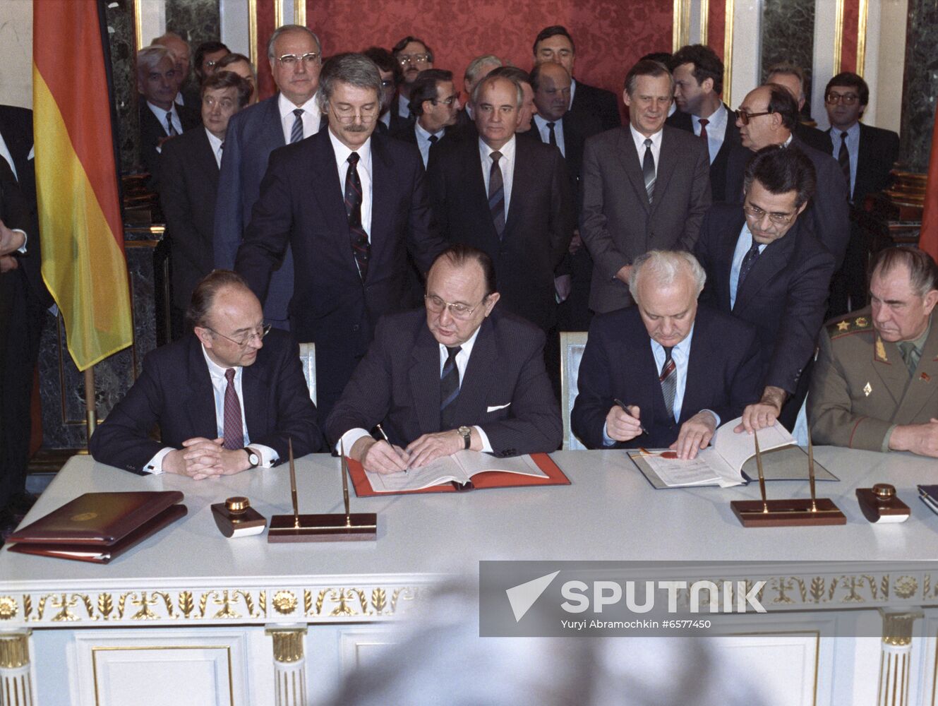 German Chancellor Helmut Kohl's visit to USSR