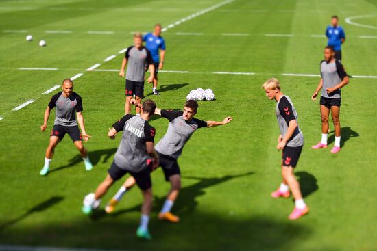 Denmark Soccer Euro 2020 Denmark Training Session