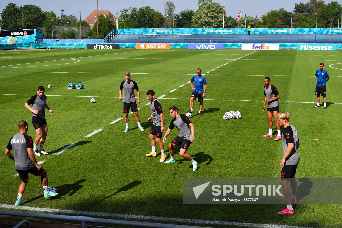 Denmark Soccer Euro 2020 Denmark Training Session
