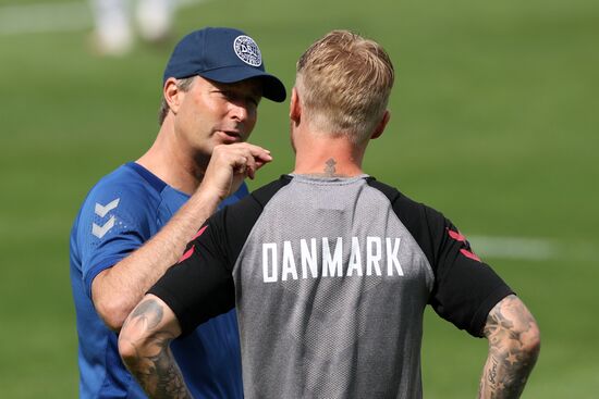 Denmark Soccer Euro 2020 Denmark Training Session