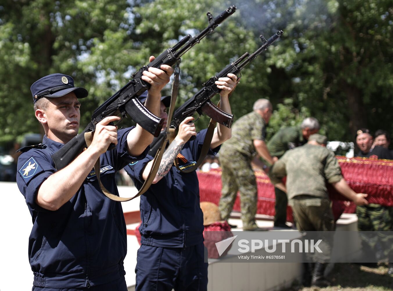 Russia WWII Soviet Soldiers Reburial