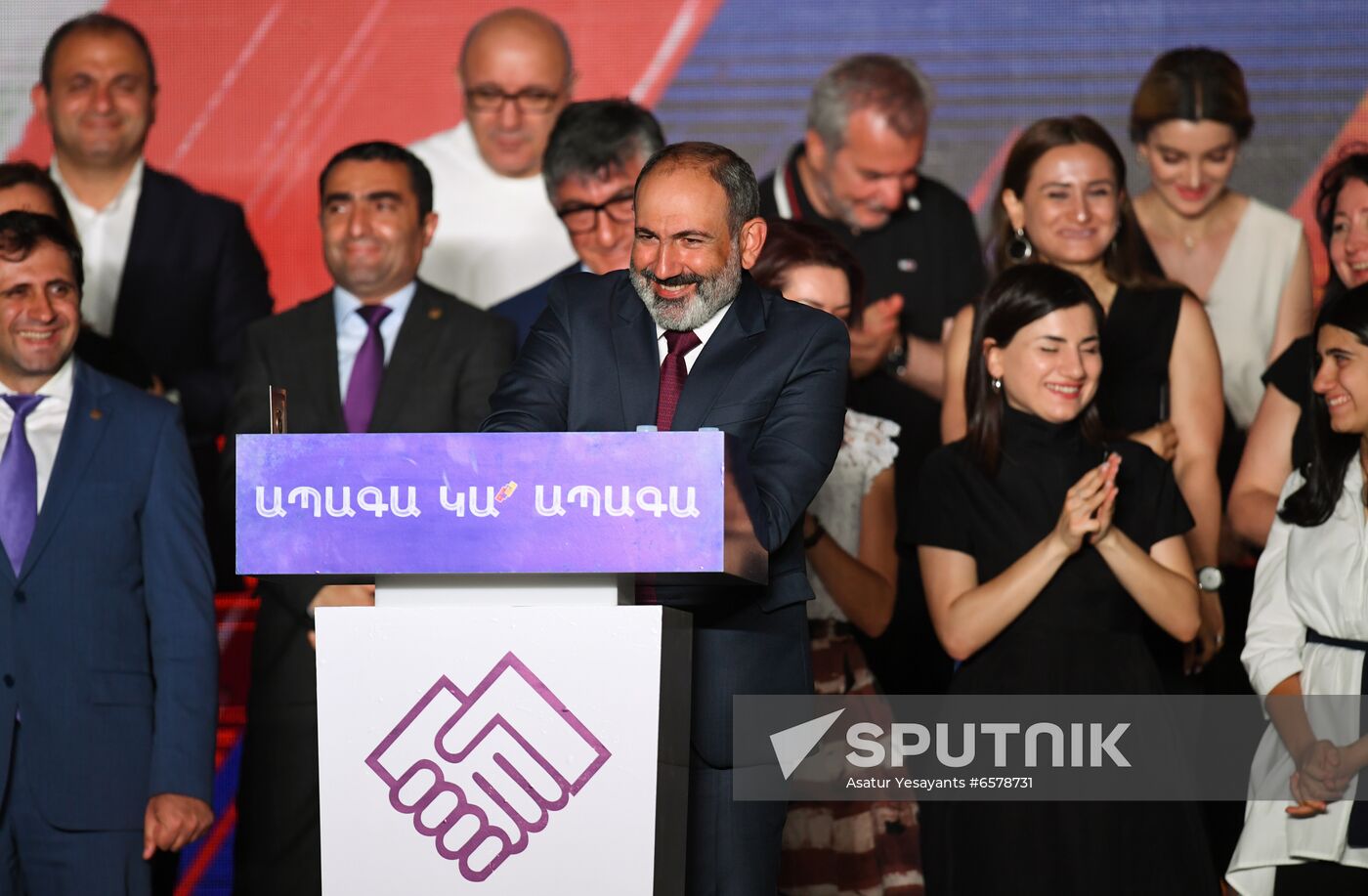 Armenia Pashinyan Supporters Rally