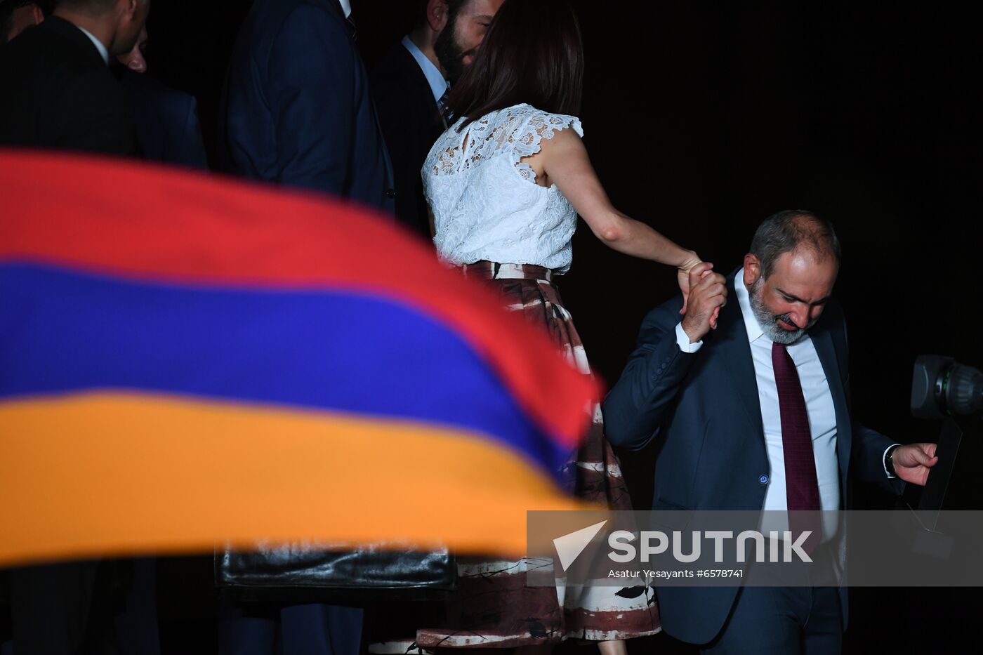 Armenia Pashinyan Supporters Rally