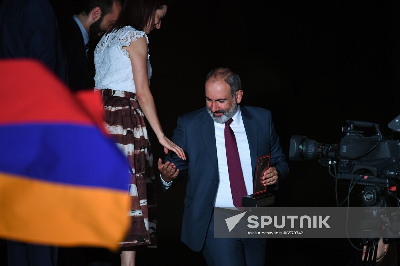 Armenia Pashinyan Supporters Rally