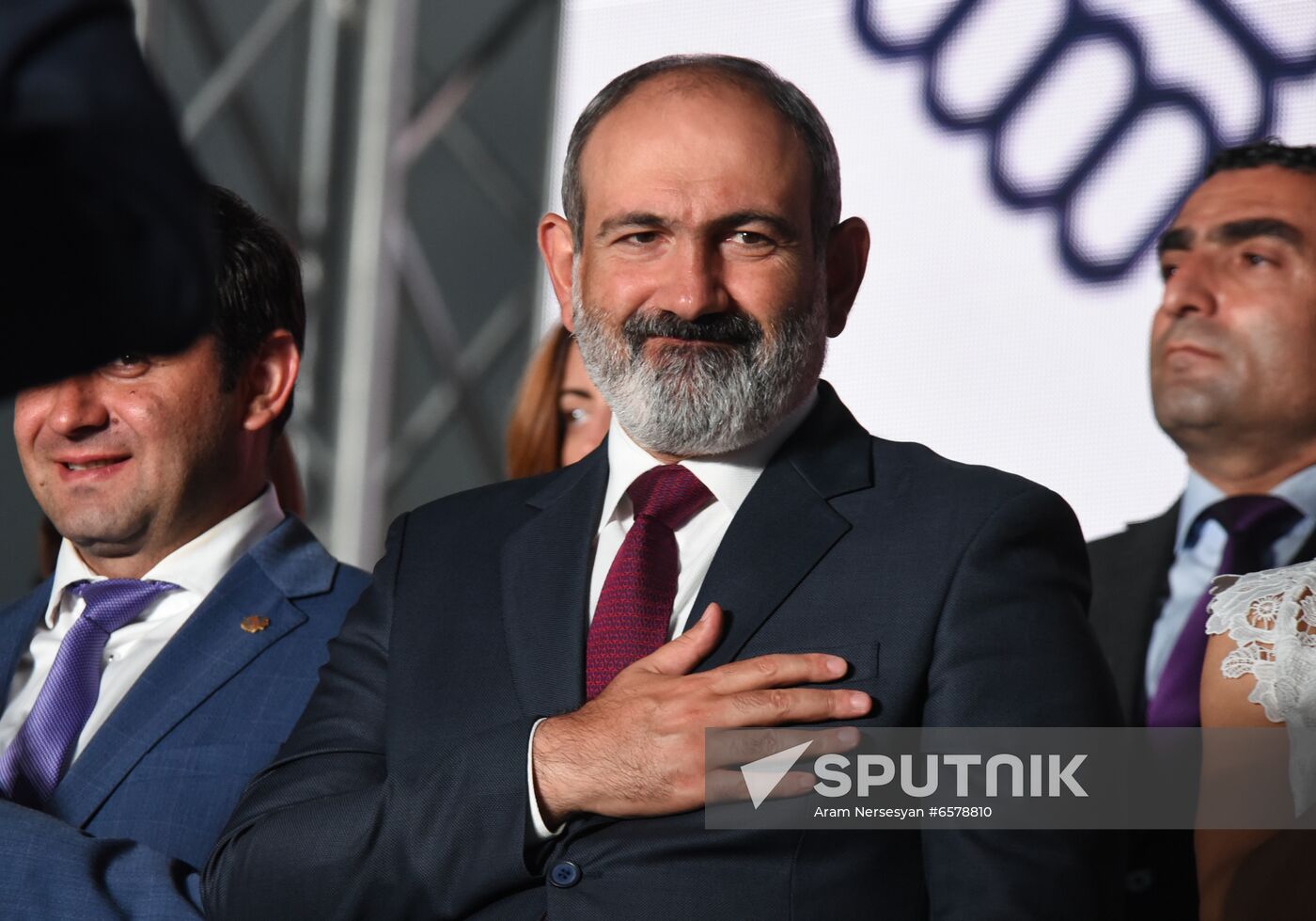 Armenia Pashinyan Supporters Rally