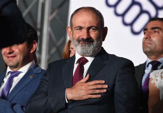 Armenia Pashinyan Supporters Rally