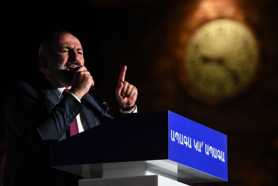 Armenia Pashinyan Supporters Rally