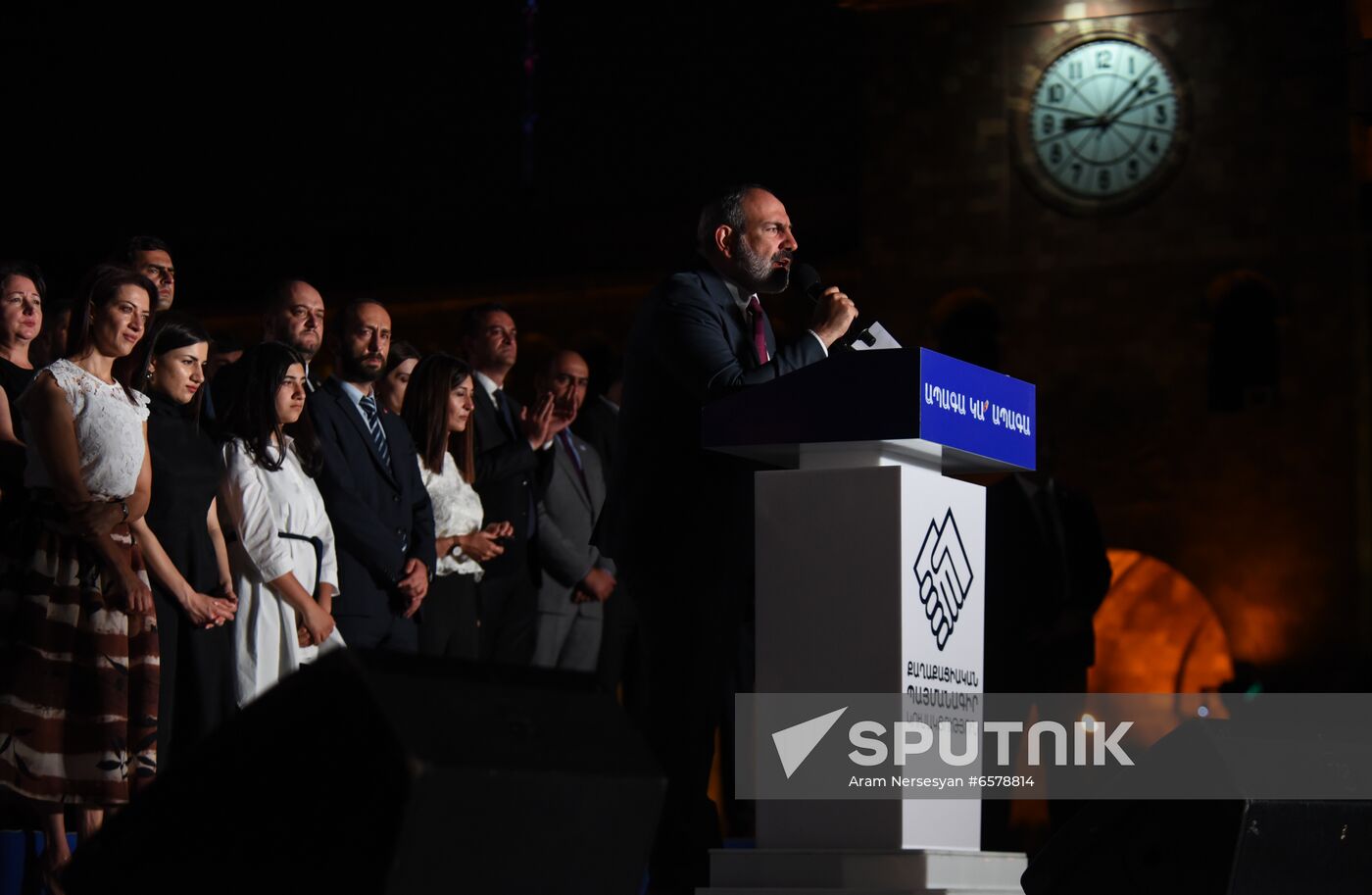 Armenia Pashinyan Supporters Rally
