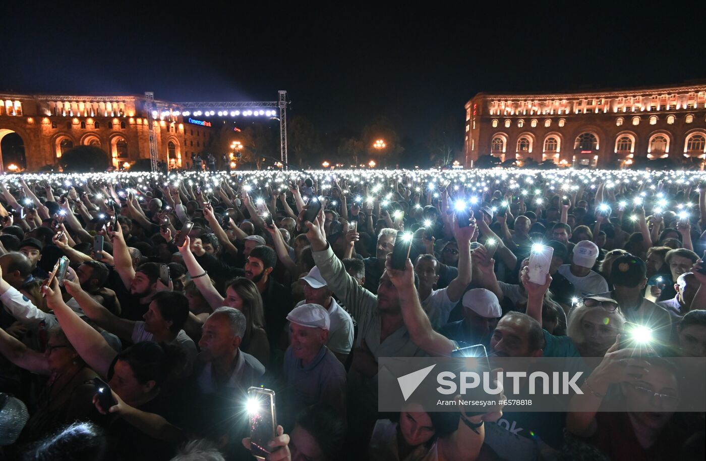 Armenia Pashinyan Supporters Rally