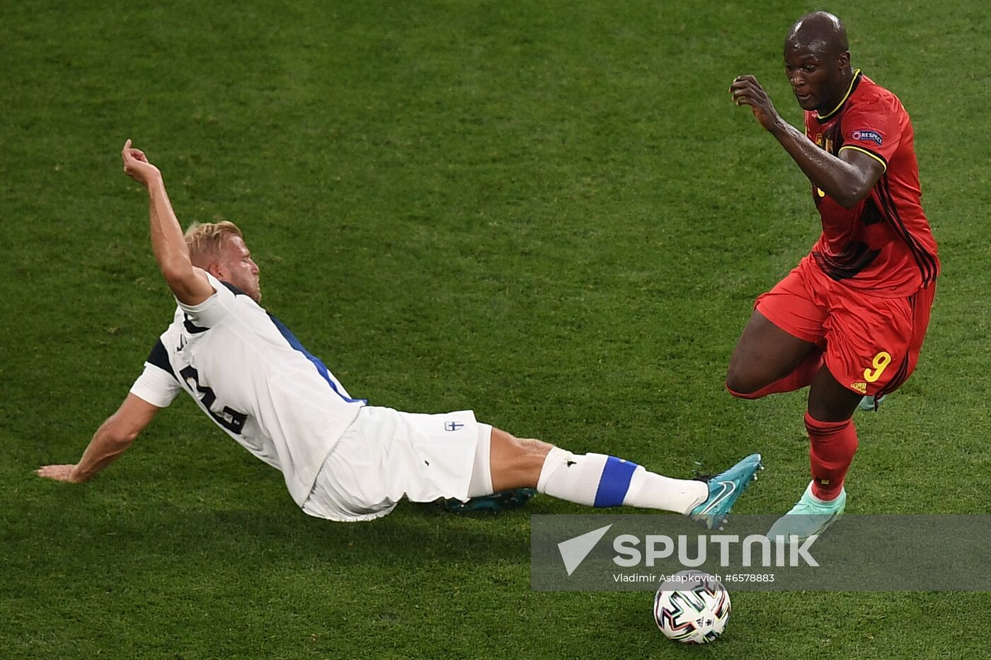 Russia Soccer Euro 2020 Finland - Belgium