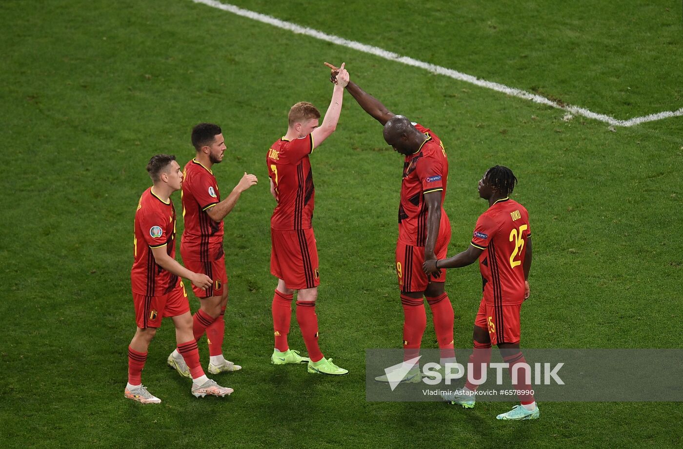 Russia Soccer Euro 2020 Finland - Belgium