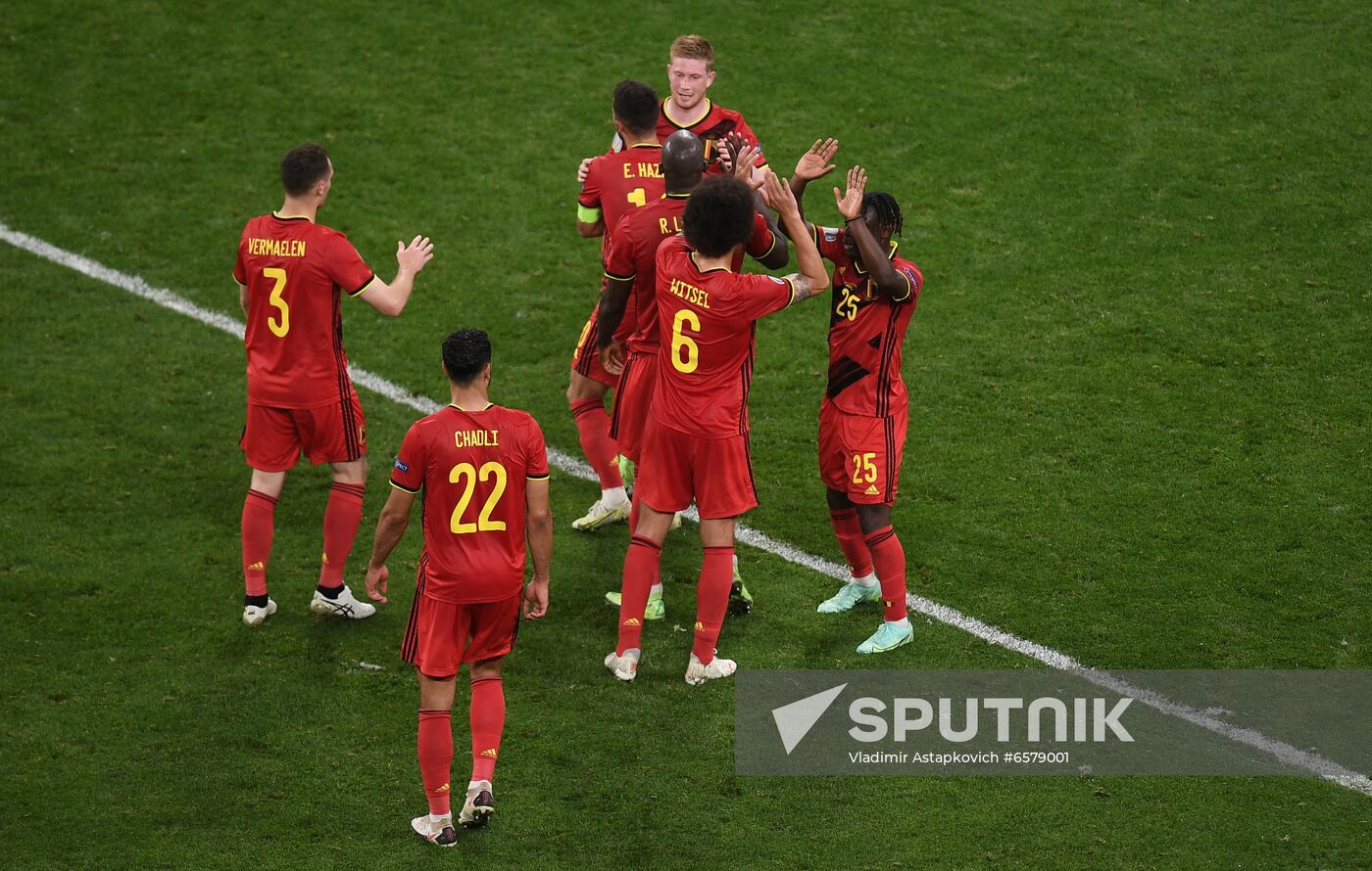 Russia Soccer Euro 2020 Finland - Belgium