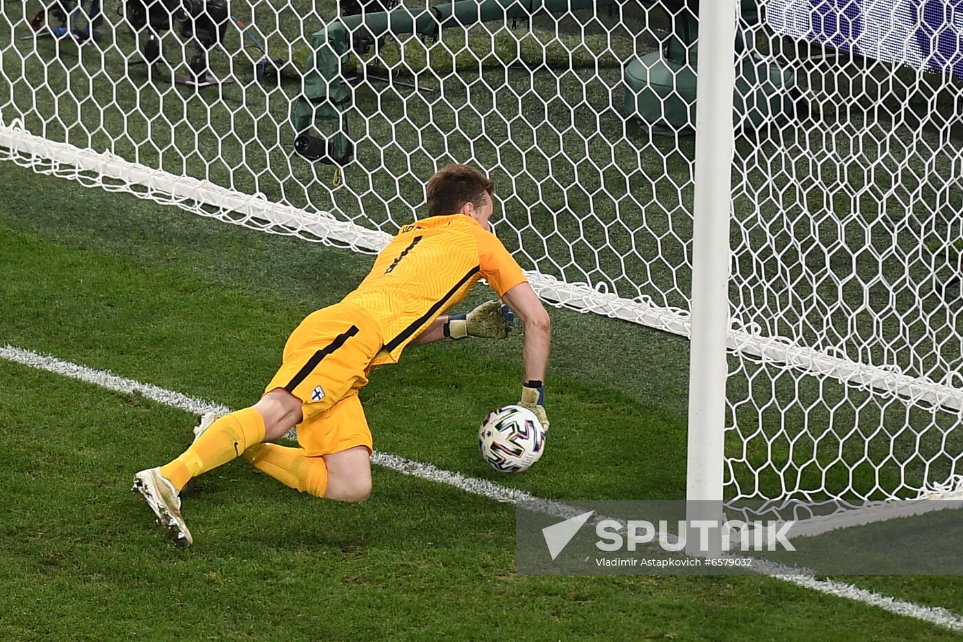 Russia Soccer Euro 2020 Finland - Belgium