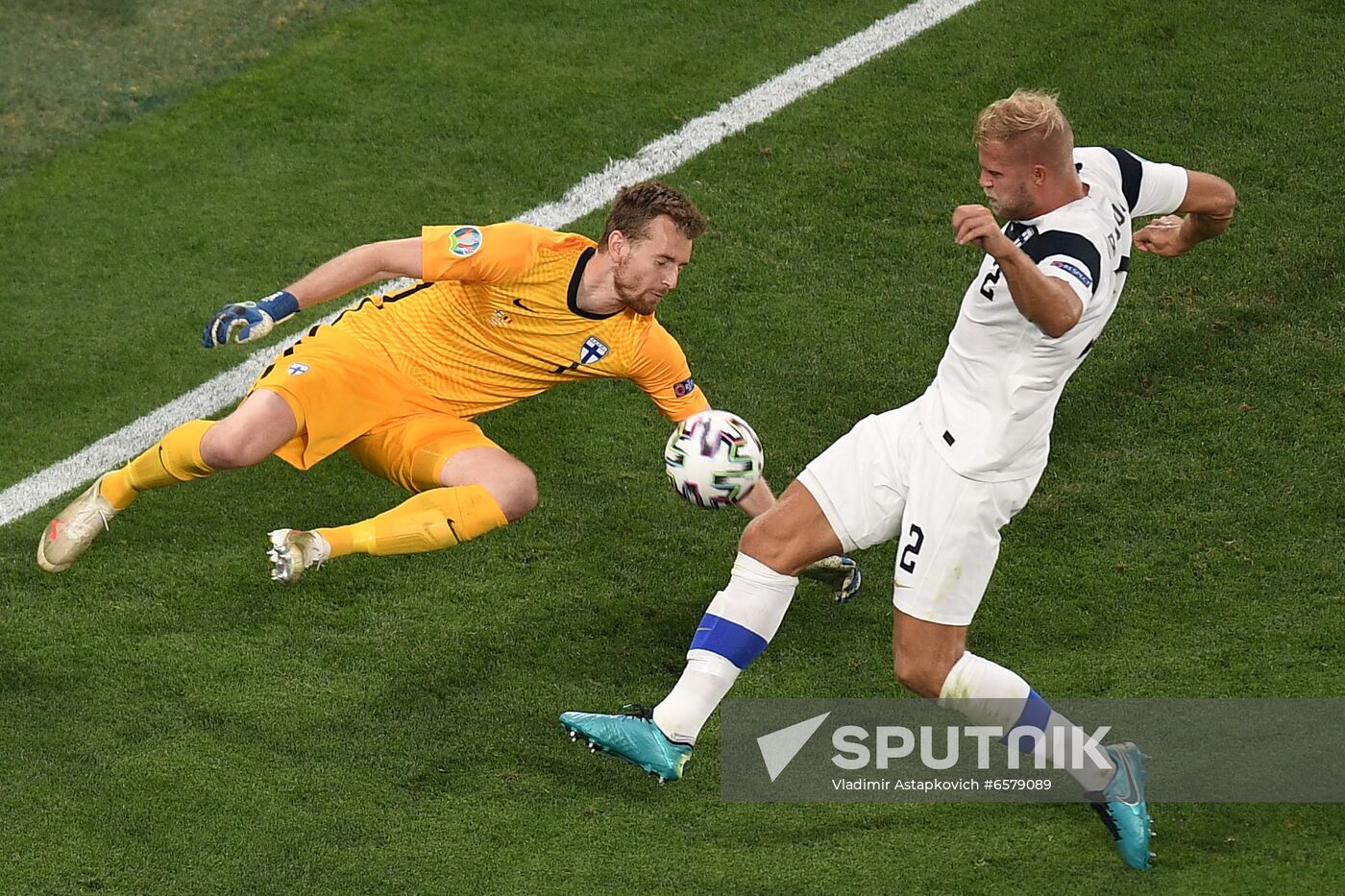 Russia Soccer Euro 2020 Finland - Belgium