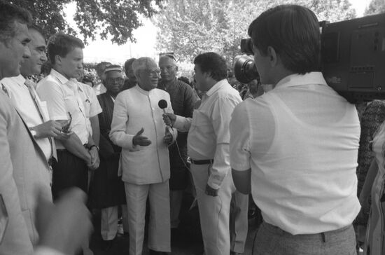 Indian President Ramaswamy Venkataraman's visit to USSR