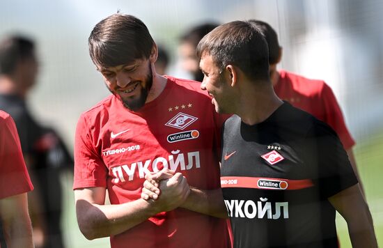 Russia Soccer Spartak Training Session