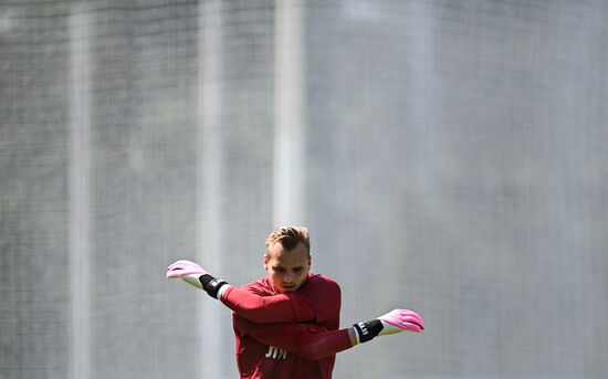 Russia Soccer Spartak Training Session