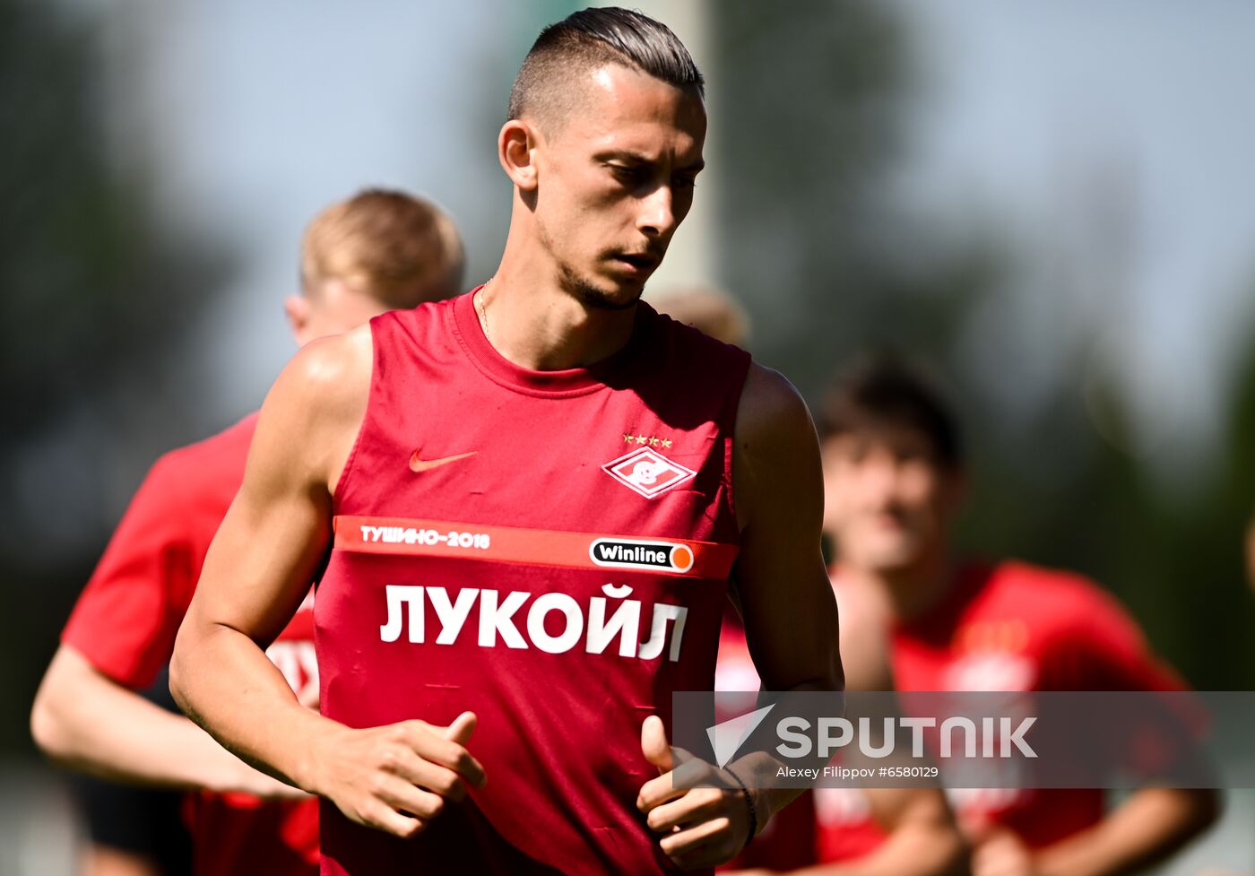 Russia Soccer Spartak Training Session