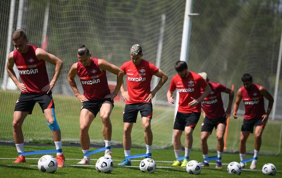 Russia Soccer Spartak Training Session