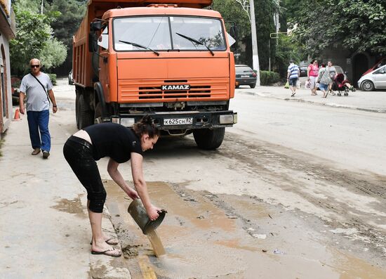 Russia Heavy Rains Aftermath 