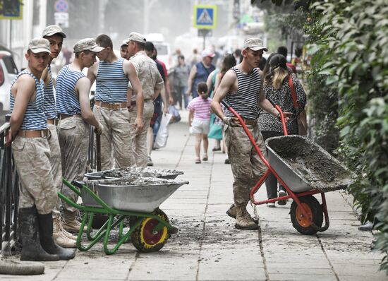 Russia Heavy Rains Aftermath 