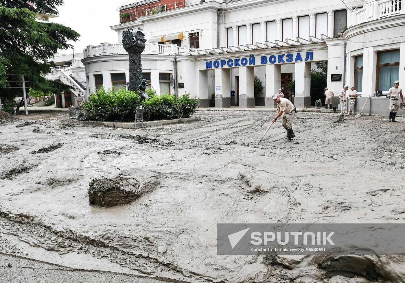 Russia Heavy Rains Aftermath 