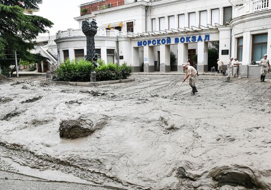 Russia Heavy Rains Aftermath 