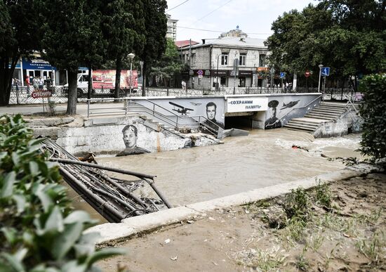 Russia Heavy Rains Aftermath 