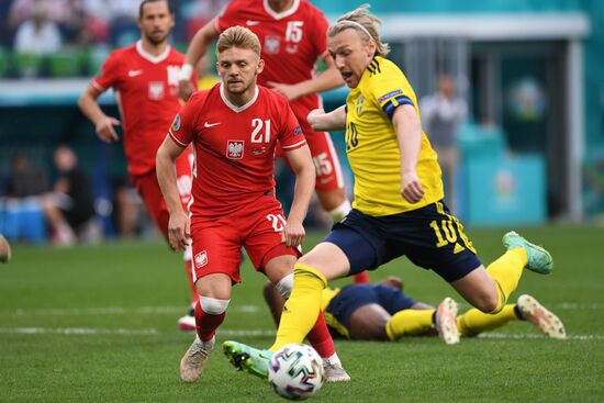 Russia Soccer Euro 2020 Sweden - Poland