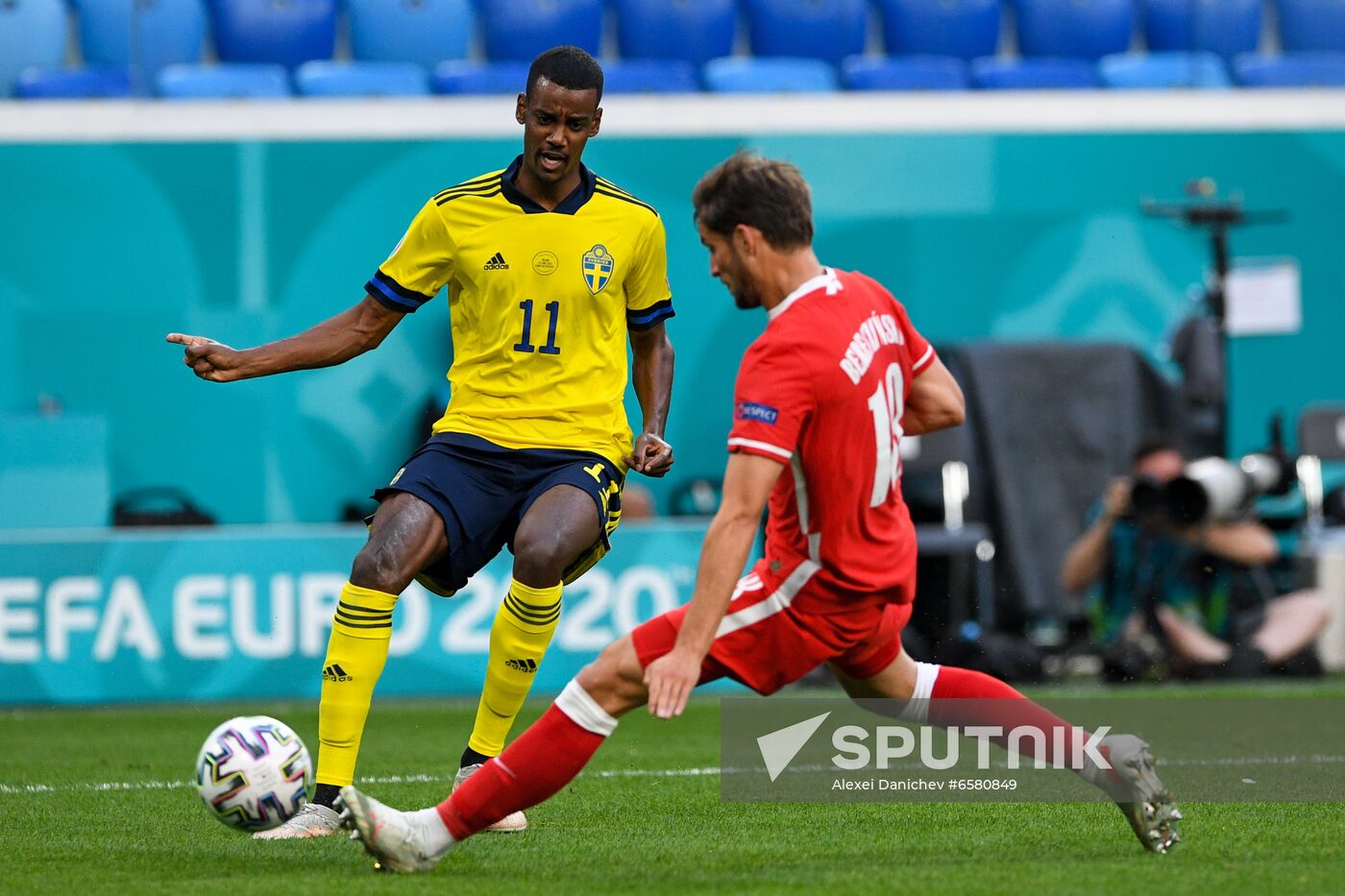 Russia Soccer Euro 2020 Sweden - Poland