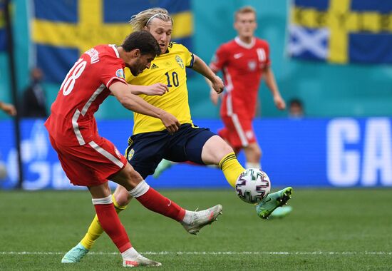 Russia Soccer Euro 2020 Sweden - Poland