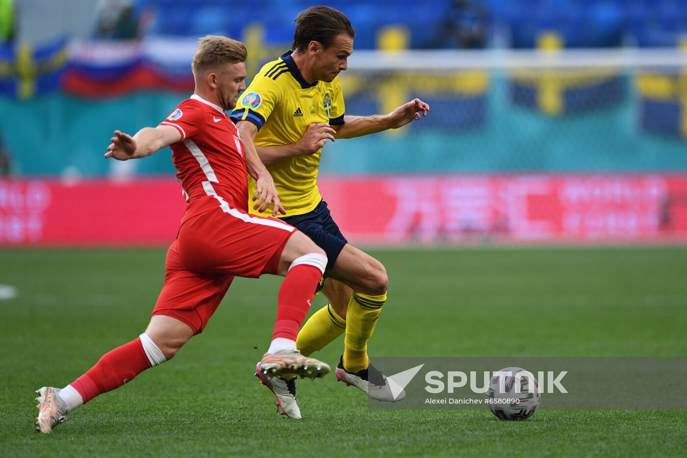 Russia Soccer Euro 2020 Sweden - Poland