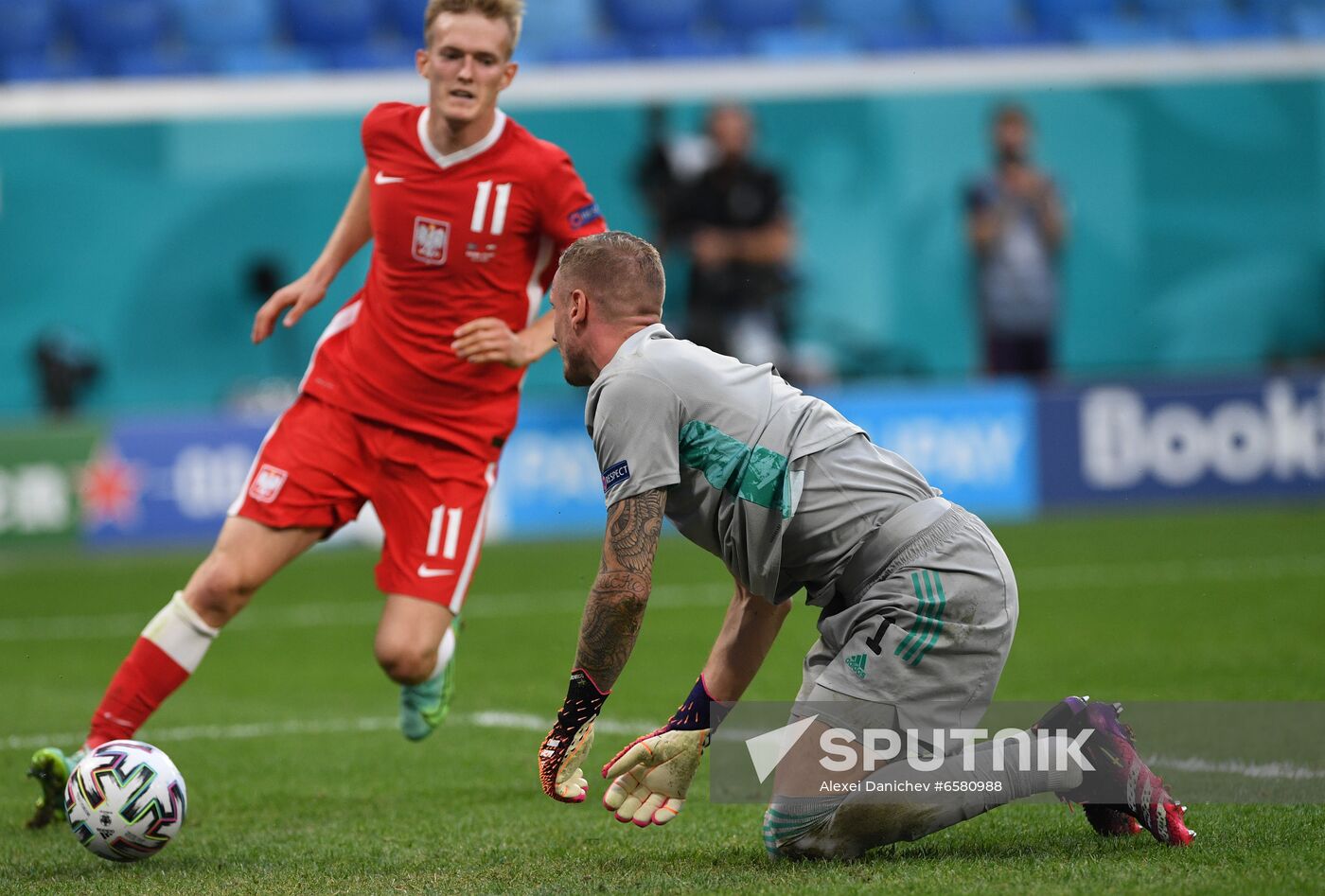 Russia Soccer Euro 2020 Sweden - Poland
