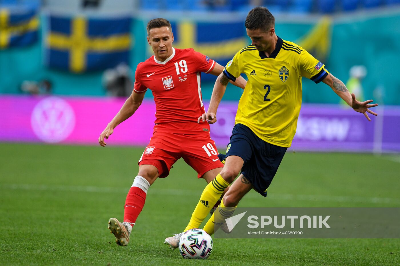 Russia Soccer Euro 2020 Sweden - Poland