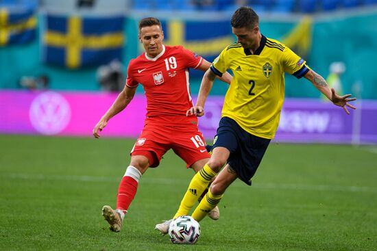 Russia Soccer Euro 2020 Sweden - Poland