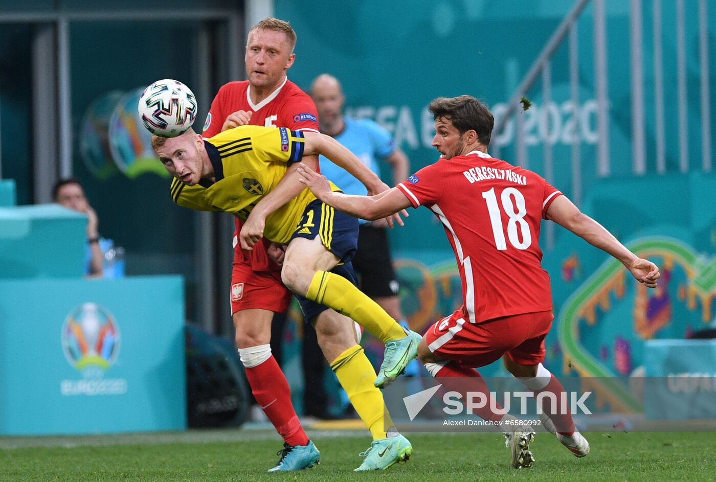 Russia Soccer Euro 2020 Sweden - Poland