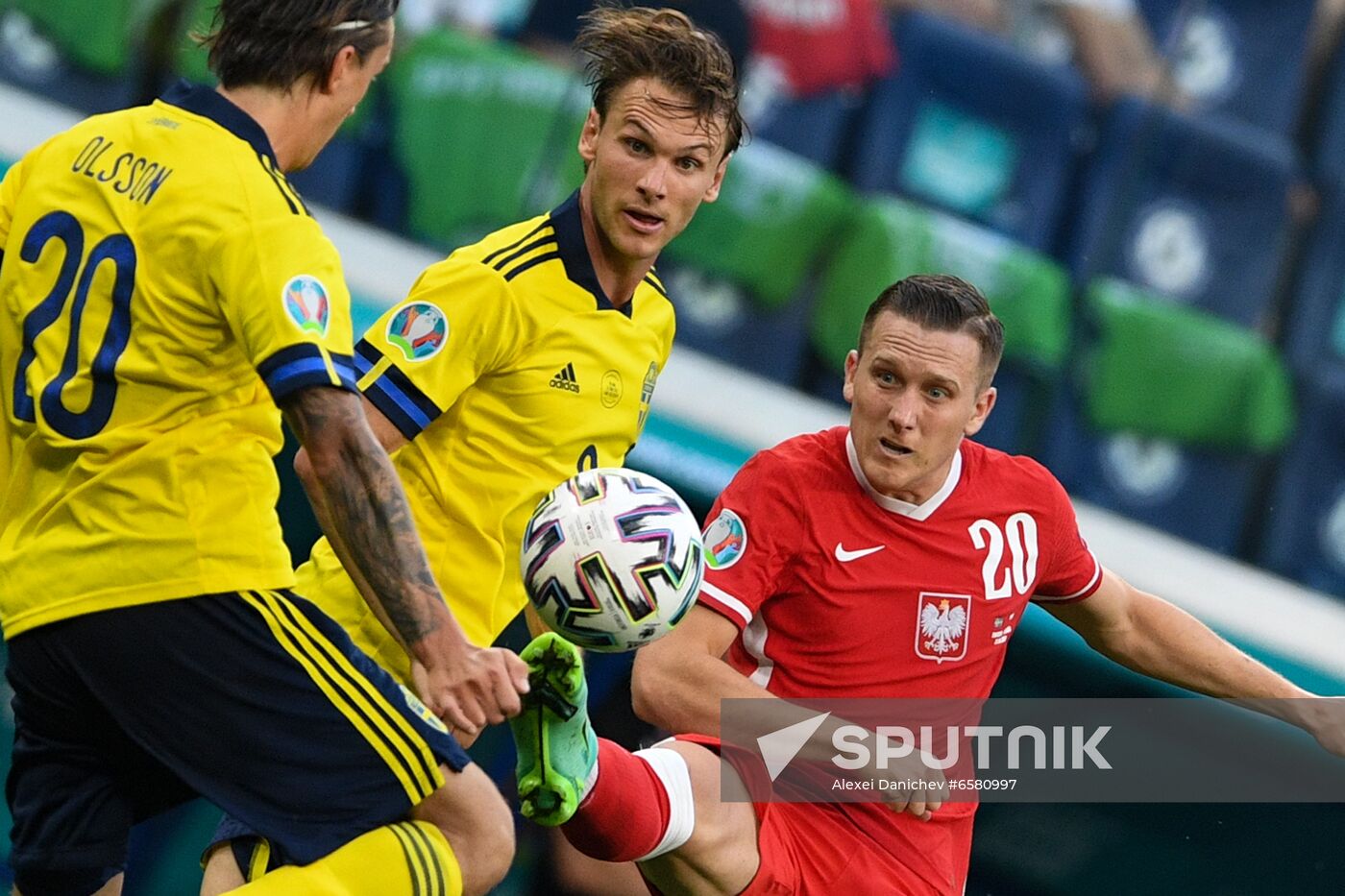 Russia Soccer Euro 2020 Sweden - Poland