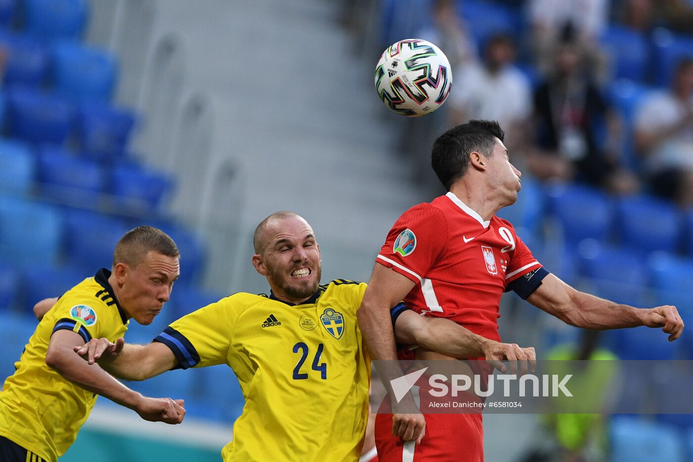 Russia Soccer Euro 2020 Sweden - Poland