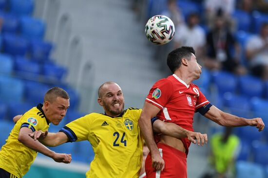 Russia Soccer Euro 2020 Sweden - Poland