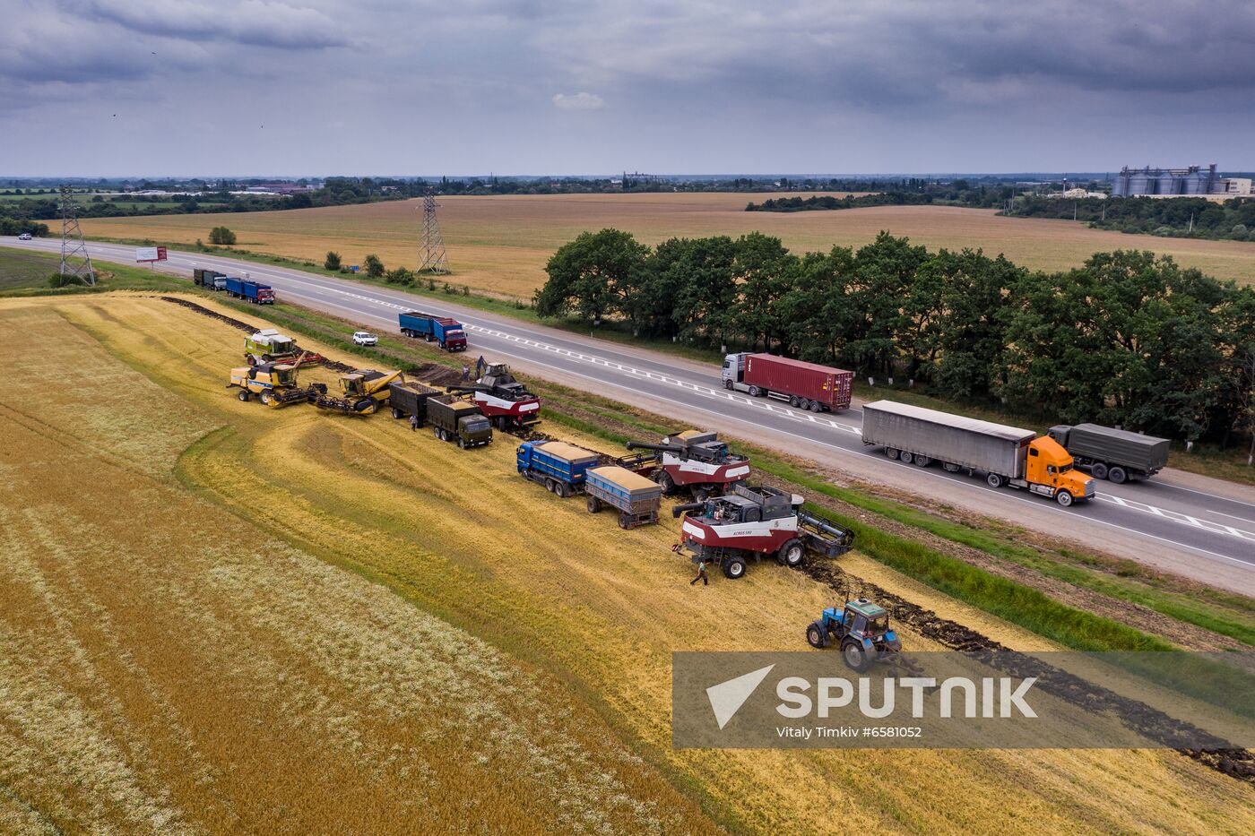 Russia Barley Harvest