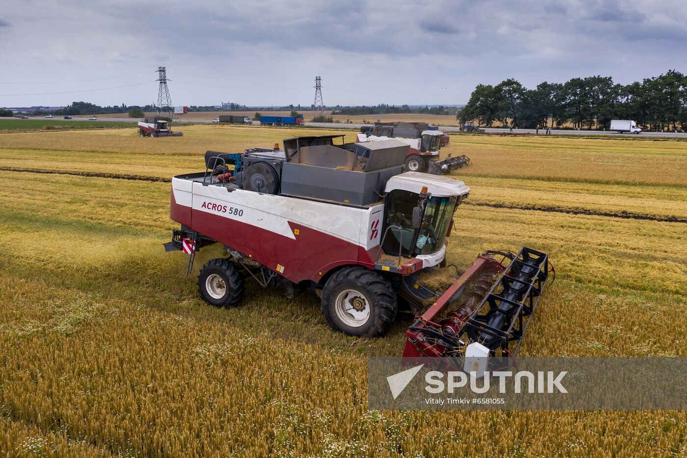 Russia Barley Harvest