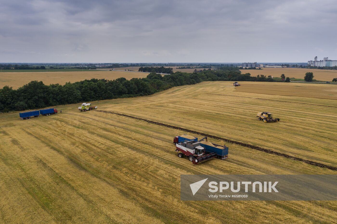 Russia Barley Harvest