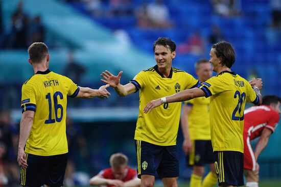 Russia Soccer Euro 2020 Sweden - Poland