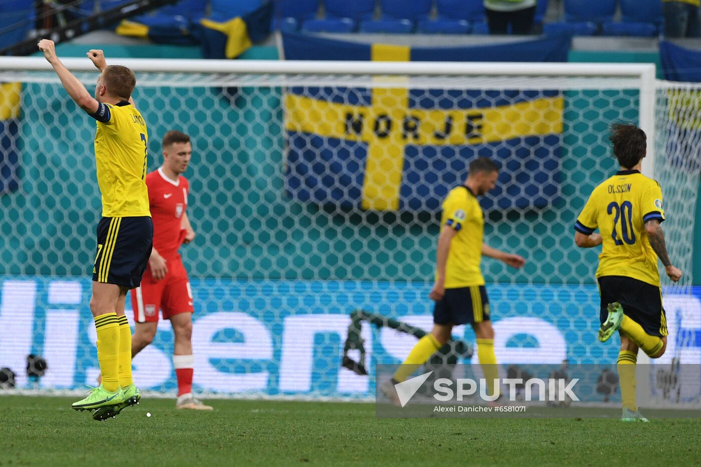 Russia Soccer Euro 2020 Sweden - Poland