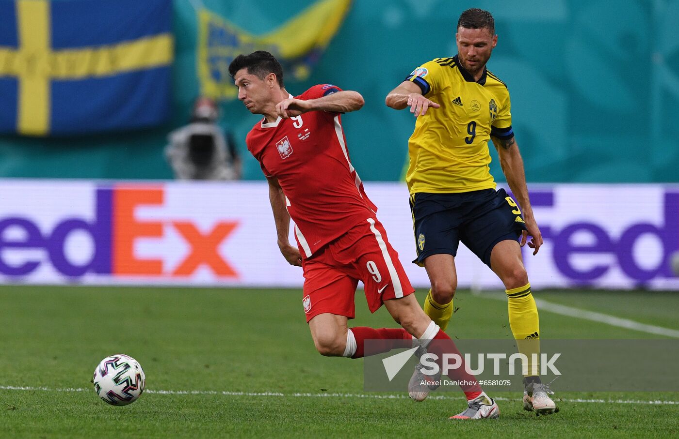 Russia Soccer Euro 2020 Sweden - Poland