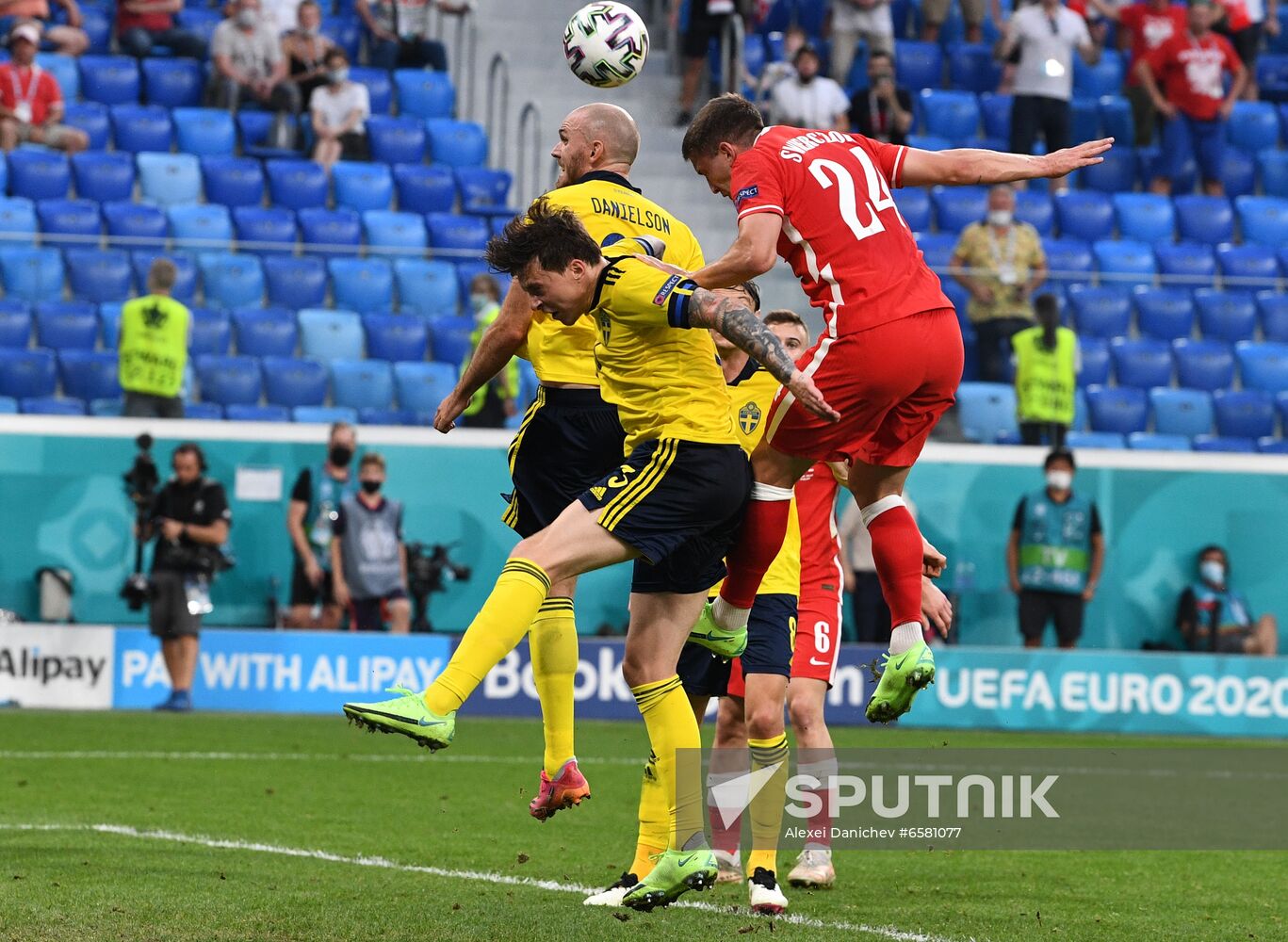 Russia Soccer Euro 2020 Sweden - Poland